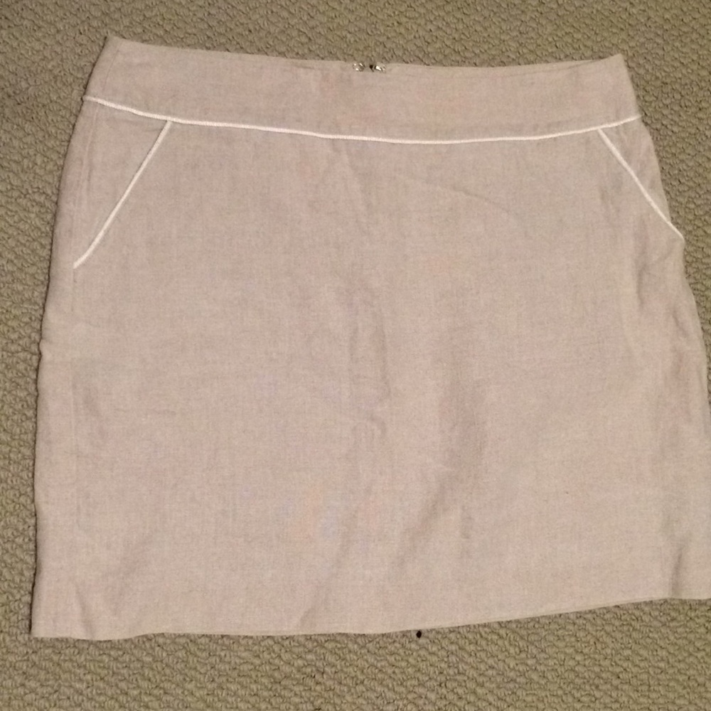LOFT linen skirt with side pockets